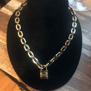 Michael Kors Gold and Tortoise Link Necklace